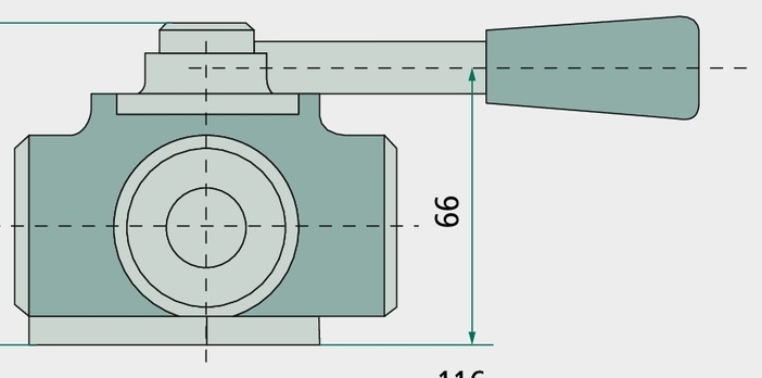 Robinet cu 4 cai 9 mm