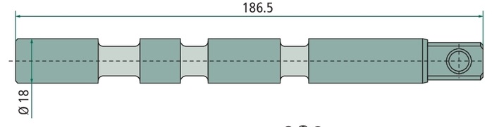 Piston X-P120-S-A cu dubla actiune (inch - Potrivit pentru P120