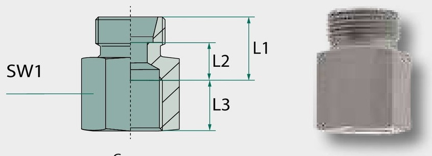 X-GAR 14 S 1/2" - fara piulita olandeza si inel taietor