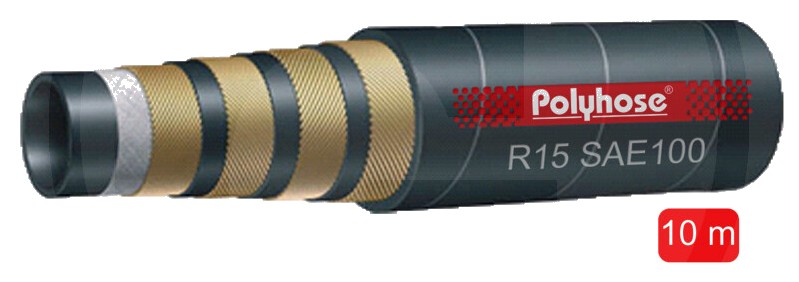 Polyhose L = 10 m R15-DN 20 - 3/4” EN856 AX Cover DN 20 - 3/4"