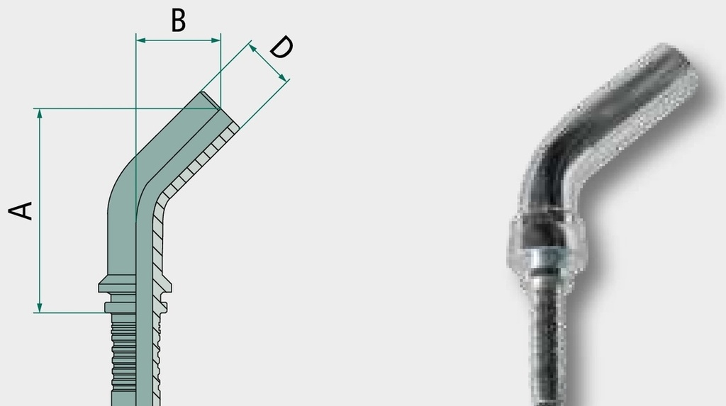 PN 12 RSL 15L 45° - Dry Fit