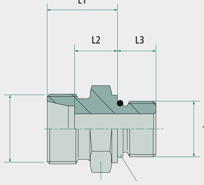 X-GEU 38 S 1.5/8-12 - Racord cu filet exterior