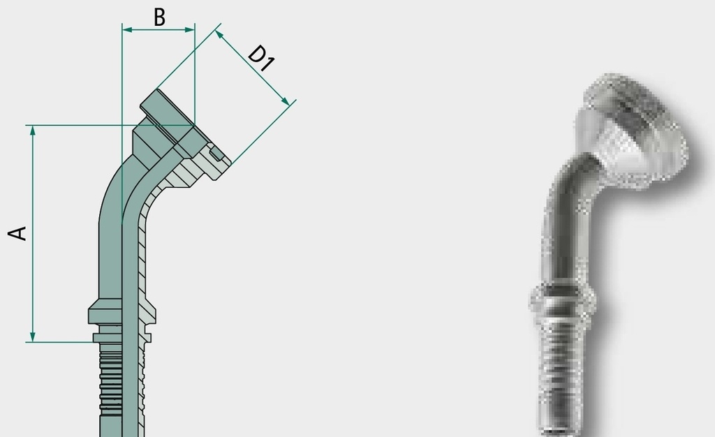 PN 32 SFS 1 1/4" 45° - Dry Fit