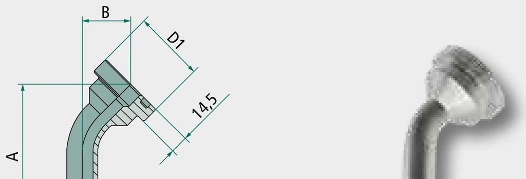 PN 25 SFS-CAT 1 1/4" 45° - Dry Fit