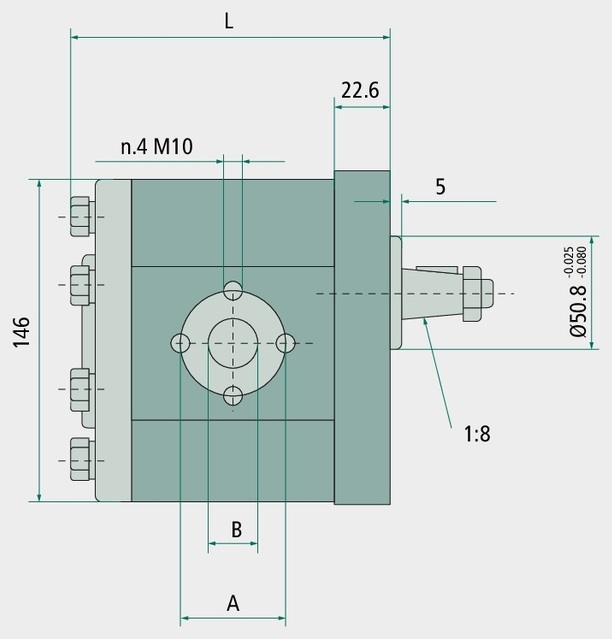 GR-3 Motor cu roti dintate 33cc EU 1:8 250 bar