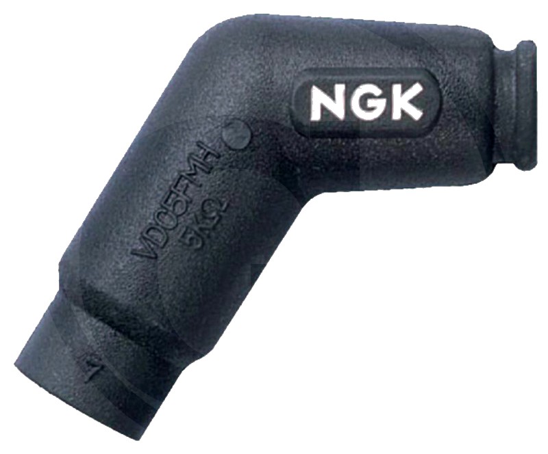 NGK Fisa de bujie - versiunea lunga, 120° cotita, rezistenta de 5 kOhm, infasurat in cauciuc