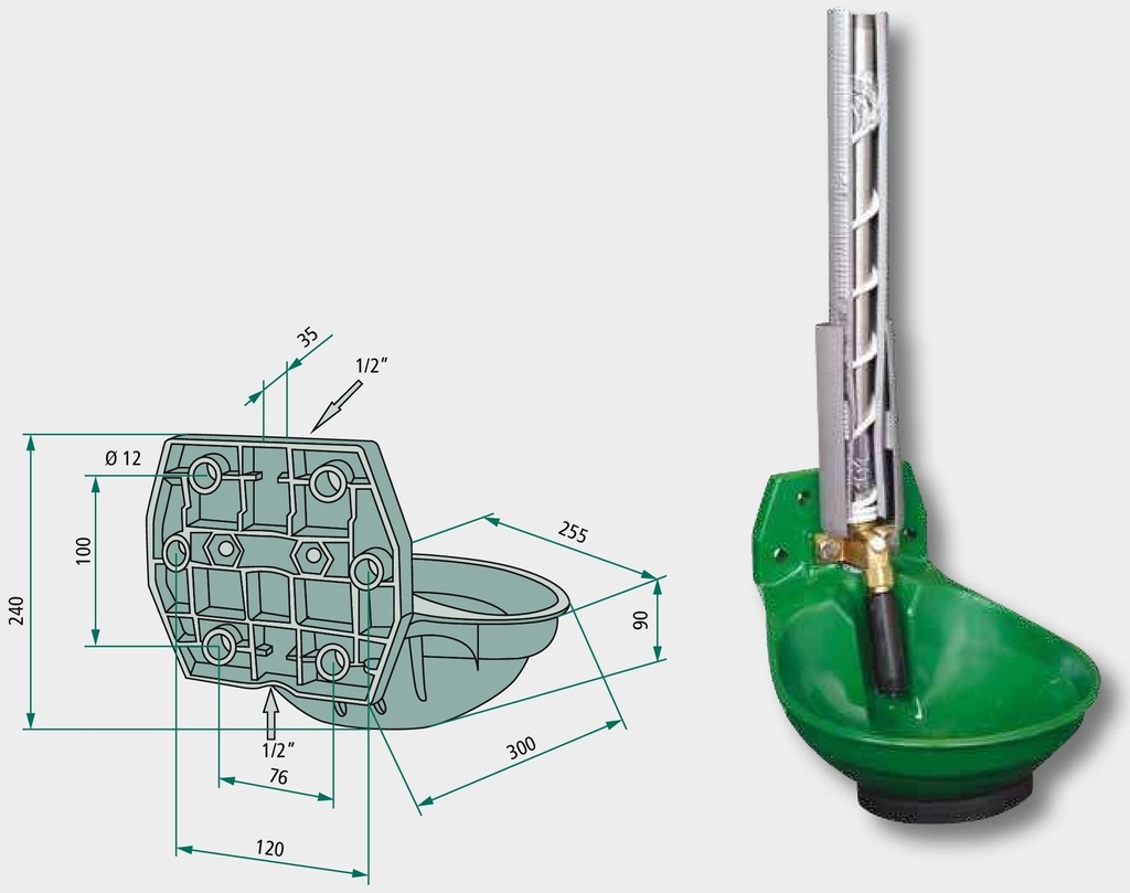Suevia Adapatoare Mod. 12 P-HK - cu spirala de incalzire pana la -20°C, 24 Volt, 30 Watt, supapa din alama 1/2"