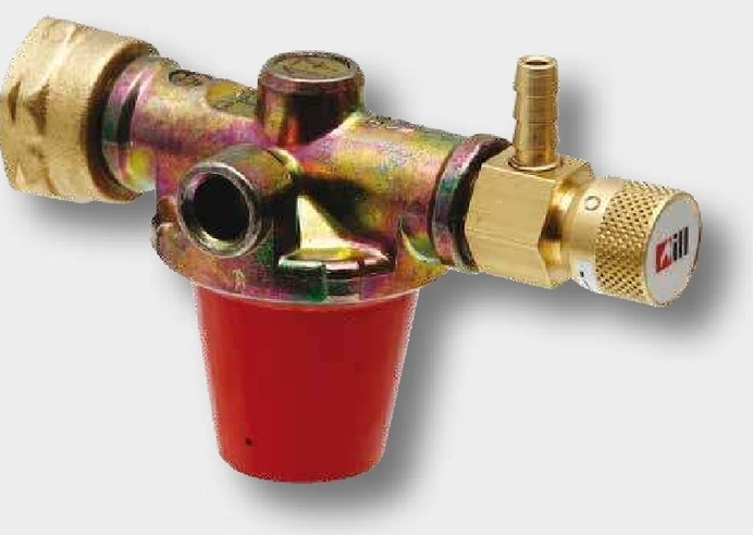 Gloria Haus und Garten Reductor presiune • 4 bari • Gewinde 3/8" links • Durchflussmenge 8 kg/h • passend für Thermoflam