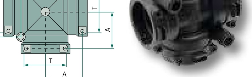 ARAG Piesa cu 4 cai - 90°