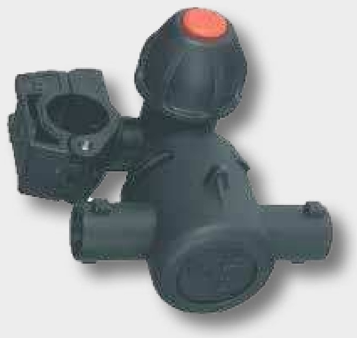 ARAG Portduza dublu D: Tub Ø 19 mm, F: pentru Ø-gaurire 10 mm