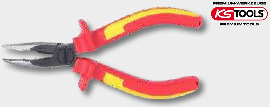 KNIPEX Flachrundzange mit Schneide - verchromt