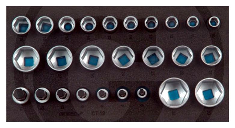 GEDORE set-insertii chei tubulare 1/2" - Modul CT 26-piese