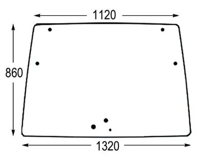 Geam fata DEUTZ 04418946C