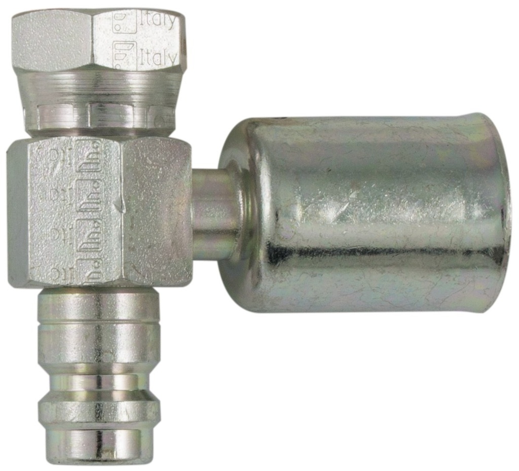 Filet interior fitting 90° cu OR si Supapa 05155