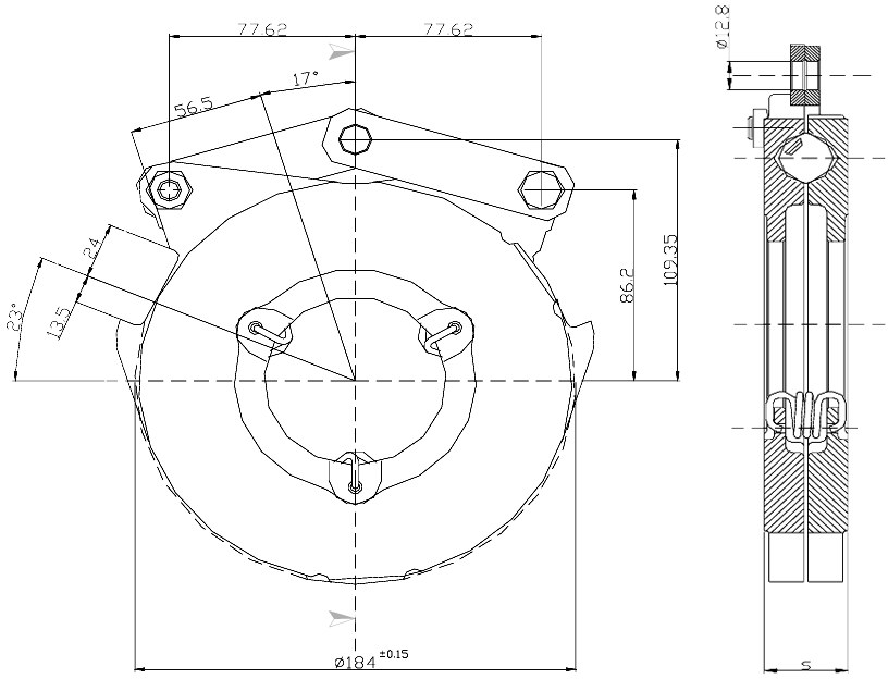 actuator de frana 7" 15779