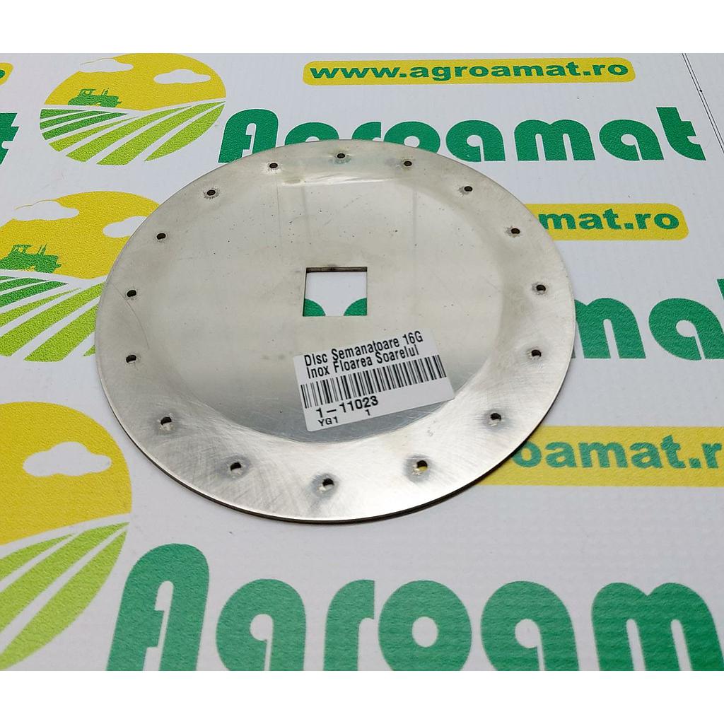 Disc Semanatoare 16-gauri Inox Floarea Soarelui