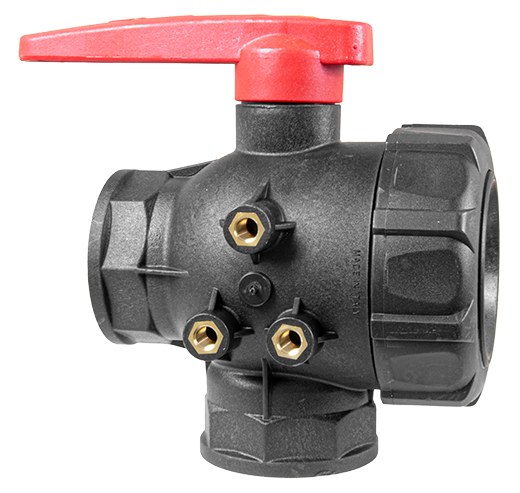 3-way Bila Supapa cu continuous flow Union Interior 128.5 mm 26525