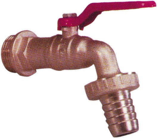 Curved Bila Supapa tap cu Furtun connector 26538