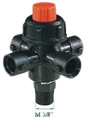 3/8" Filetat WEEDING NOZZLE cu 4-WAY Cupla rapida Filet 3/8" GAS ways 27096