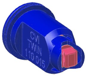 Duză de inducție a aerului ISO Seria CVI TWIN 110° - 03 0.85 ÷ 1.20 l/min 27963