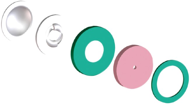 Kit placă Ø 18 mm Diametru găuri 0,8 mm 27977