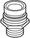 Racord filetat 3/4"M 873 cu OR 28143