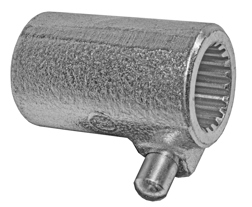Cuplaj canelat cu buton 80 mm 30943