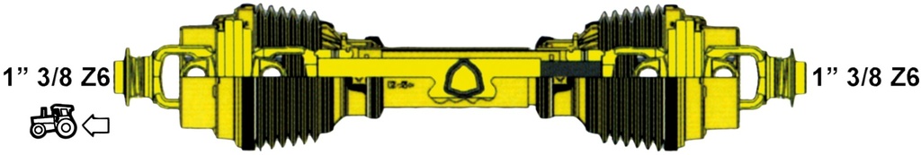 Priza de putere cu unghi larg Arbore Categoria 4 1000 mm 31116