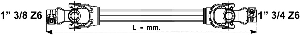 Acționare PTO Arbore Categoria 10 1000 mm 31565