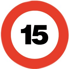 LIMITĂ DE VITEZĂ BASTĂ REFLECTOR SPATE 35435