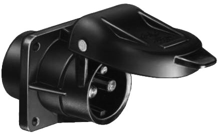 Imbinare 3 POLI CU FLANSA PATATRATA 12/24V 2x25A + 1x5A 36040