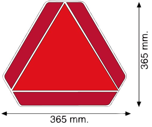 TRIANGUL DE ALUMINIU PENTRU VEHICULE LENTE. CONFORME REGULAMENTUL „ECE 36047