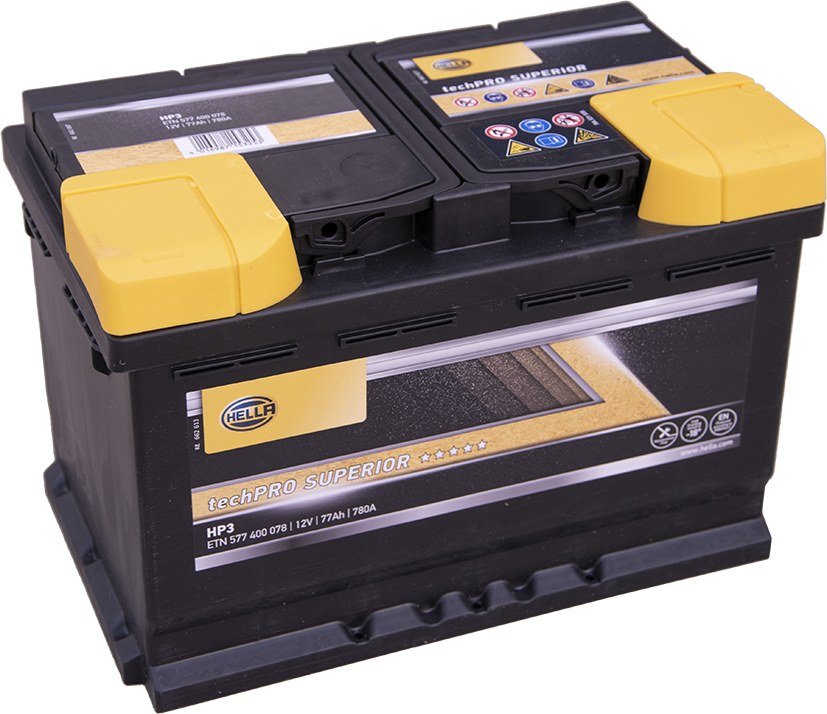 Baterie standard 12V - HELLA 275 mm 36103