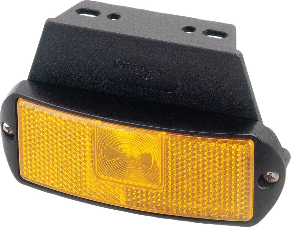 LAMPĂ LATERALĂ PORTOCALIE CU REFLECTOR LED - 12 VOLTĂ 36424