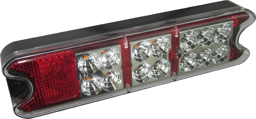 LĂMPURI SPATE CU OCHI DE PISCĂ + RLX FULL LED 12/24V 36431