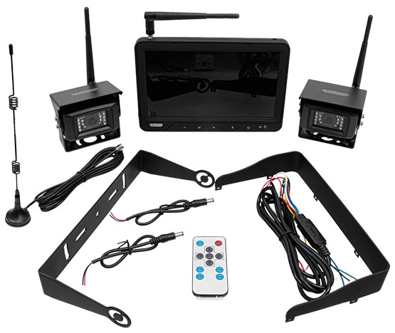 Kit camera wireless 12/24 V cu doua camere 36458