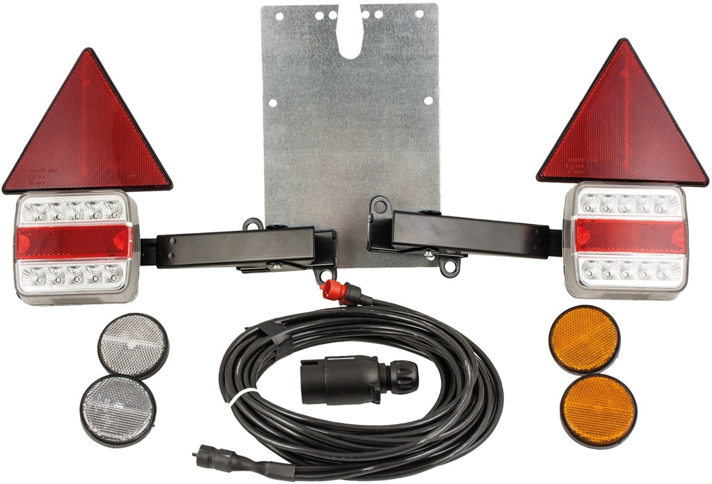 set lumini indicatoare pentru remorci în formă de L 7500 mm 36547