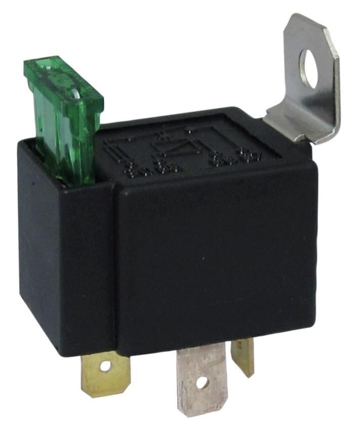 RELEU ON-OFF 12V-30A CU SIGURANTA DE PROTECTIE SI SUPORT DE FIXARE ten 36608