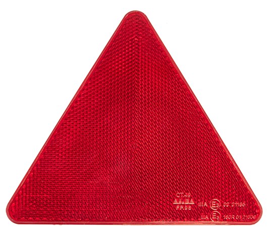 catadiotro rosso triang.adesivo 136x117 mm 36994