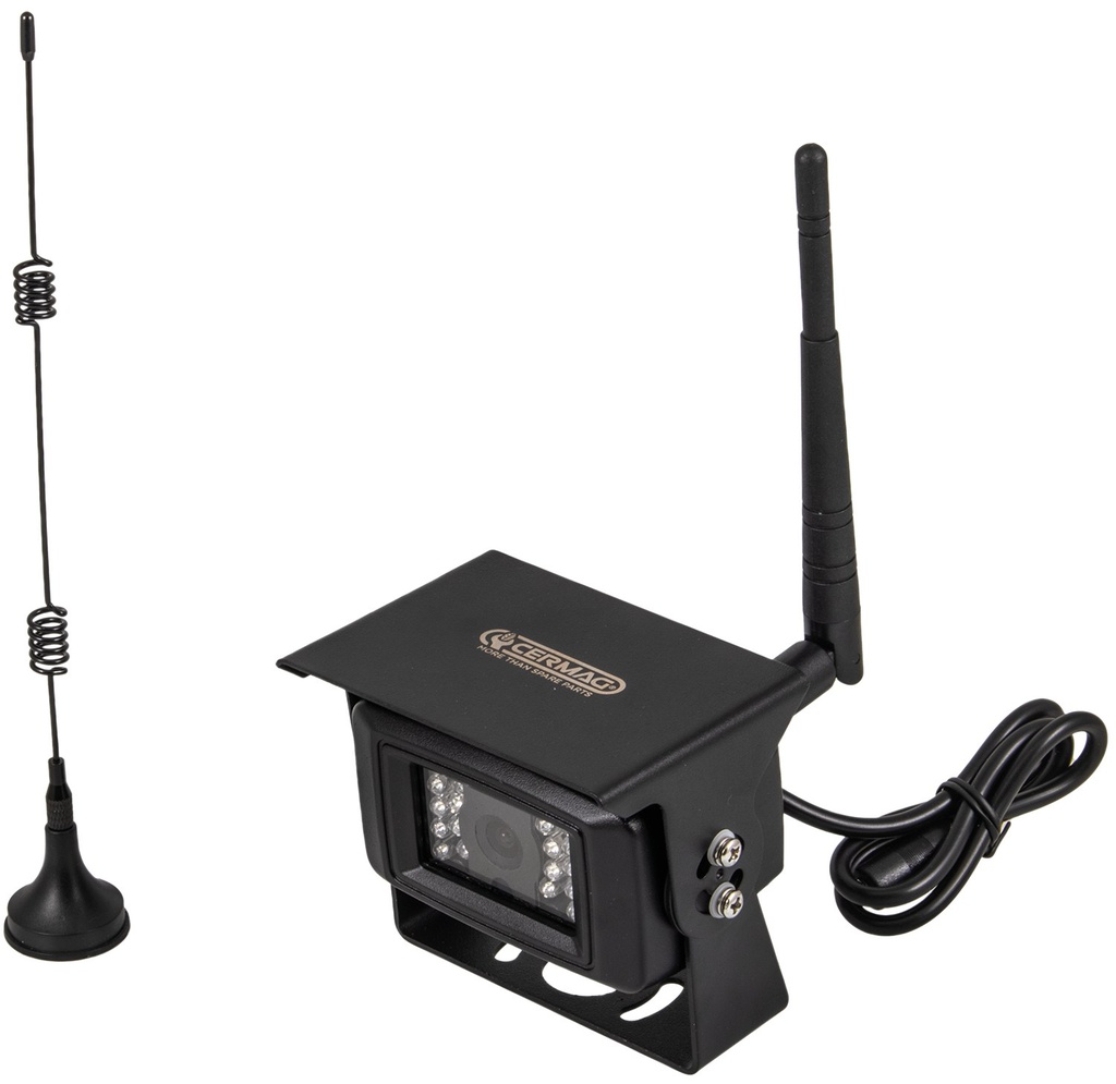 Cameră wireless 12/24 V cu microfon, antenă și cablu de 3 m 37132