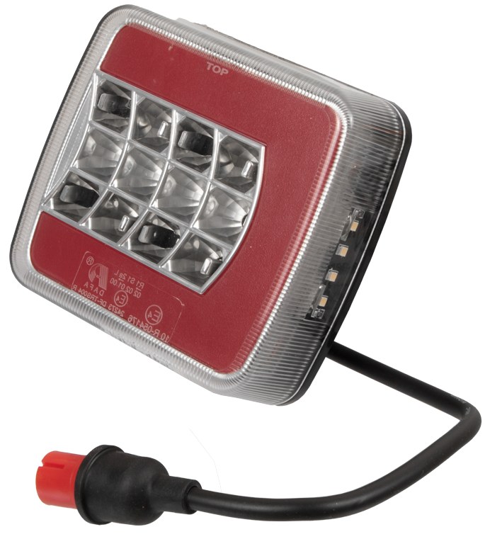 Lampa spate stanga cu lampa de inmatriculare 12V-24V 37227