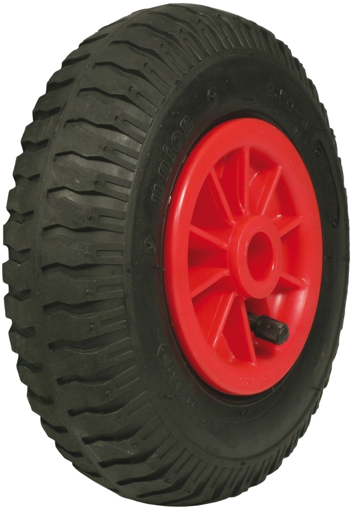 Roată cu anvelopă cu bandă de rulare și jantă din nailon 75 mm 40193