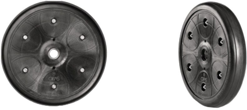 Roata cu janta din fier si plastic 42 mm 40249