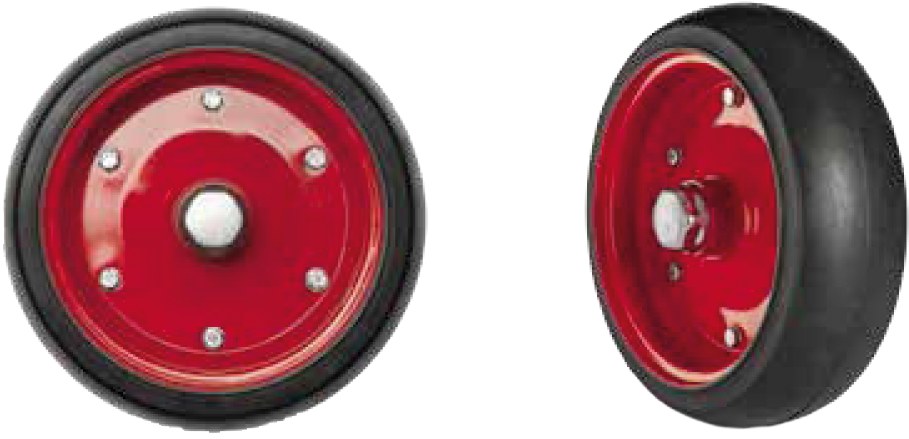 Roata cu janta de fier si butuc cu ungere si capac 80 mm 40248