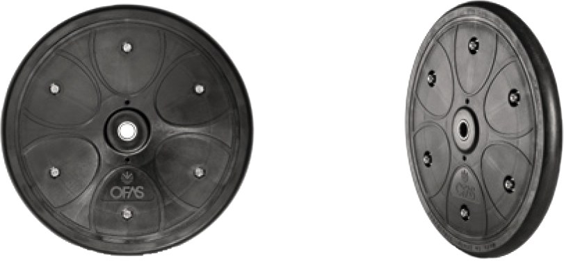 Roata cu janta din plastic 40 mm 40483