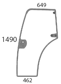 sticla usii stanga 48192597C