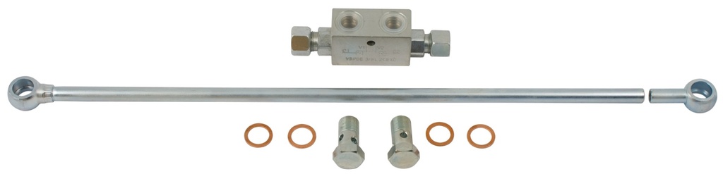 Bloc cu actiune dubla Supapa Racord 3/8" Gaz 500 mm 50370