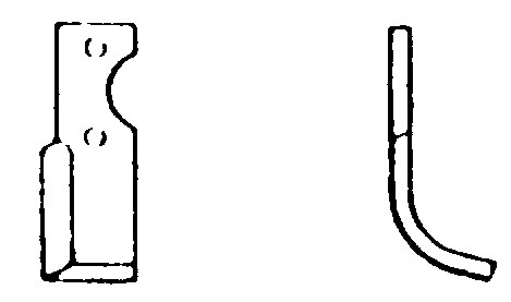 Lama curbata dreapta 102 mm 55040