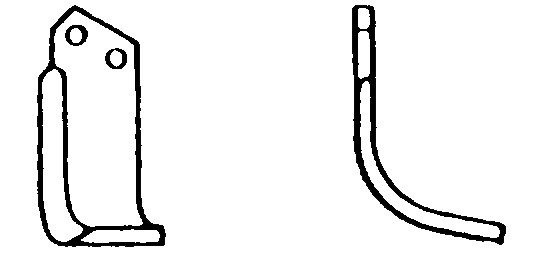 Lama curbata dreapta 110 mm 55122