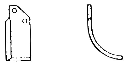 Lama curbata dreapta 113 mm 55169